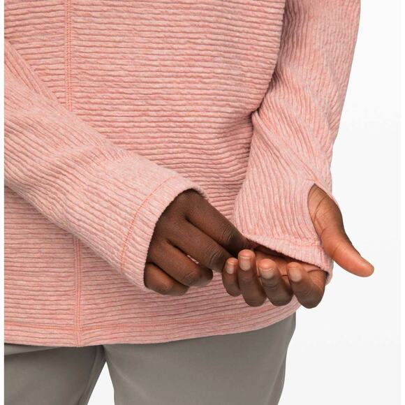 Lululemon Heathered Copper Clay Along the Way Mock Neck Long Sleeve Size X-Small - Picture 13 of 13